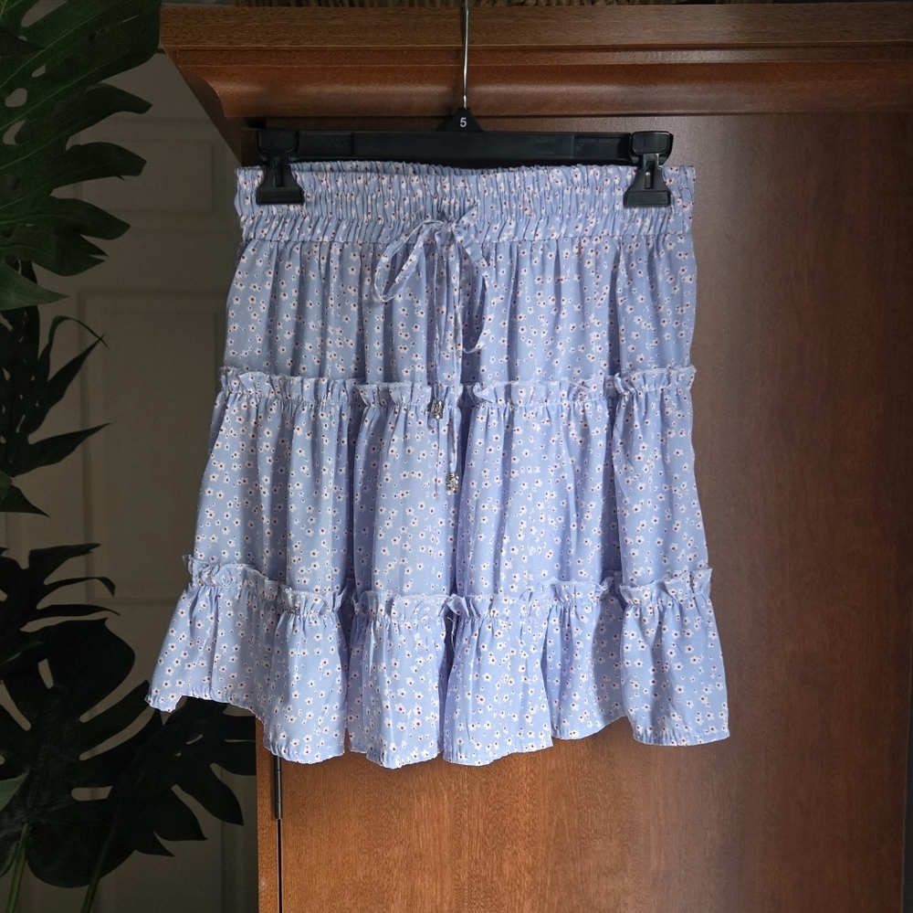 Princess Polly Blue Bubble Mini Skirt